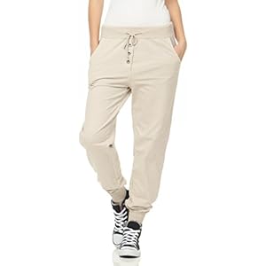 malito dames sweatbroek met Star Print | Baggy om te dansen | Joggingbroek met knopenrij | Sweatpants – Trainingsbroek…