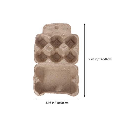 balacoo 5 Stücke Eierkartons Huhn Landmaschinen Klappei Ablage Box Tragbare Kartonablage 6 Grid – Bild 6