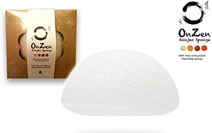 Onzen Konjac Sponge All Natural Japanese Facial KEY INGREDIENT 100% PURE KONJAC