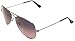 Ray-Ban RB3025 Classic Aviator Sunglasses, Gunmetal/CRYstal Polarized Blue Gradient Pink, 58 mm
