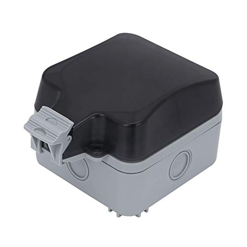 Shoze Außensteckdose Steckdose IP66 Wetterfest Staubdicht Feuchtraum Aufputz Schutzkontakt für den Außenbereich mit… – Bild 7