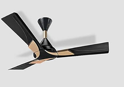 Hans Lighting Rhino Ceiling Fan Modern Look 48 Inch Jet Black