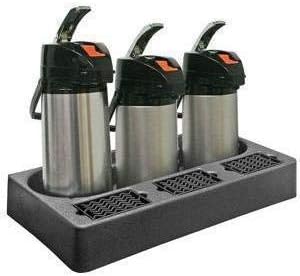 Universal PAPR3 Three 3 Pot Plastic Station Airpot Rack Coffee Server Display Stand