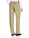 Haggar Men's Classic Fit Flat-Front Hidden Expandable Waistband Premium No Iron Khaki, 34W x 30L - British Khaki