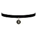 Black Velvet Choker Necklace Gothic with Gold Gemini Pendant 3/8-Inch for Girls women (Gold Gemini)