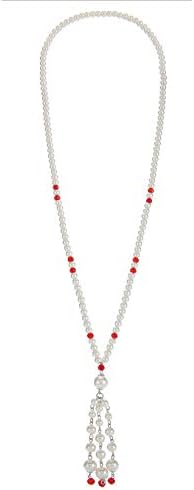 Radtengle 1920s Faux Long Pearl Necklace Costume Jewelry Flapper Beads Cluster Pearl Necklace Gatsby Accessories for Women