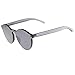 zeroUV One Piece PC Lens Rimless Ultra-Bold Colorful Mono Block Sunglasses 60mm (Smoke)