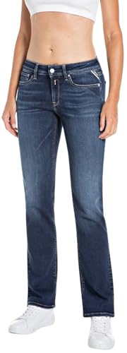 Replay Jeans Wlh689 para Mujer, 007 Azul Oscuro, 32 de Ancho x 34 de Largo