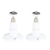 Security Wall Mount- Adjustable Indoor/Outdoor Mount Compatible with Arlo, Arlo Pro, Arlo Pro 2, Arlo Pro 3, Arlo Ultra, and Other Compatible Models - by Dropcessories (2 Pack, White)