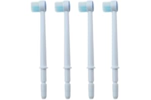 VWONST Replacement Dental Water Brush Heads Compatible with Waterpik Water Flossers Toothbrush and Oral Irrigators, 4-Pack
