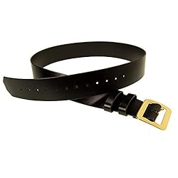 Santa Claus Belt, 2.5" Wide Leather Belt, Brass