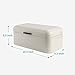 SveBake Bread Box for Kitchen Counter Vintage Retro Design Carbon Steel Bread Bin with Powder Coating, Cream (Included a Free PDF Baking E-BOOK)