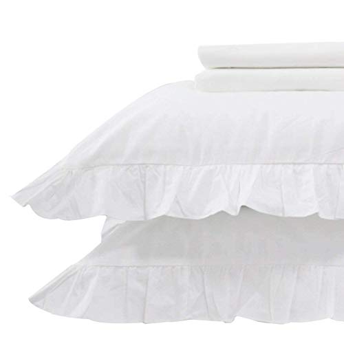 image for FABRICALICIOUS LINEN Frilled Duvet Cover 3 Qty with Beautiful Ruffle E