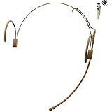 Pro Earhook Headset Headworn Omnidirectional Microphone JK MIC-J 060 for Shure Wireless Transmitter - Mini XLR TA4F Plug