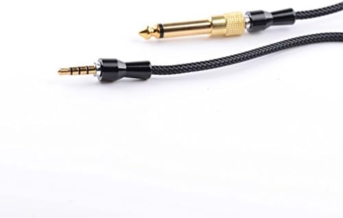 3.5mm Stereo Jack to Jack Audio Cable with 6.35mm Jack Plug Black