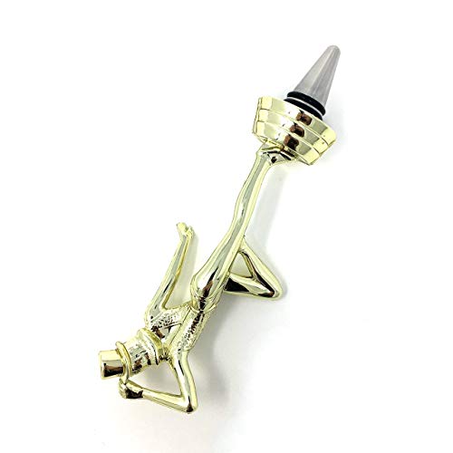 Jazz Dance Wine Bottle Stopper - Handmade with Stainless Steel Base and Repurposed Trophy Top