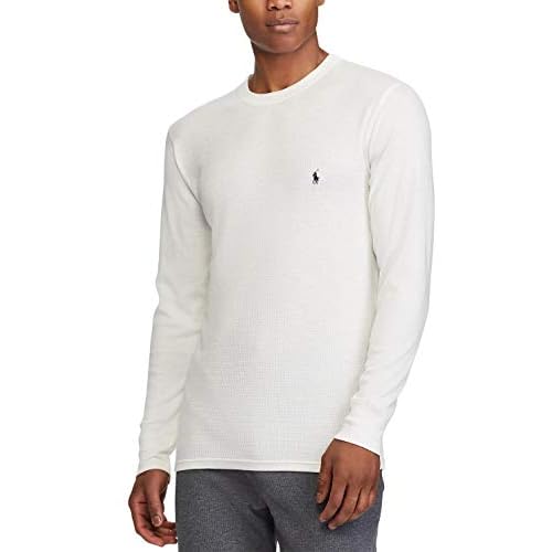 polo ralph lauren men's waffle knit crew neck shirt