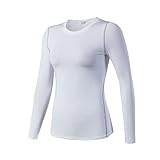 HuaTu Women Performance Compression Base Layer Long Sleeve Crew Neck Tops Tee T Shirts