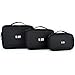 BUBM 3pcs/Set Travel Cable Organizer, Portable Cord Cable Gear Organizer Electronic Accessories Case