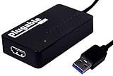 Plugable USB 3.0 to HDMI Video Graphics Adapter with Audio for Multiple Monitors up to 2560x1440 (Supports Windows 10, 8.1, 7)