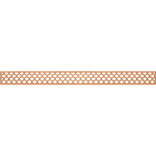 46 3/8"W x 4"H x 3/8"T Hudson Fretwork Moulding, Cherry
