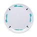 Camco Life is Better at The Campsite Small Salad Plate  - White with Teal and Navy  Retro RV, Trailer and Camper Print , Great for Salads and Deserts, BPA Free, Melamine  (53226)