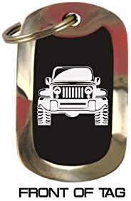 Jeep Wrangler - Custom Engraved Key Chain - Colored Anodized Aluminum Keychain Wrangler Jeep Girl