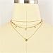 Essencedelight Necklace for Women Girls Fashion Choker Star Pandant Jewelry Necklaces Gold