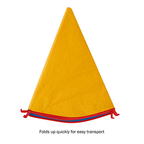 Hey!Play! Activity Parachute-Large 8 Foot Colorful Kids Canopy with 8 Handles-Indoor Outdoor Play Equipment for Playground, Backyard, Or Gym Class - Thumbnail 4