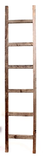image for BarnwoodUSA Rustic Farmhouse Decorative Ladder - Our 6 ft Ladder can b