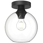 Alora Mood FM506108MBCL Castilla Flush Mount, Clear Glass/Matte Black