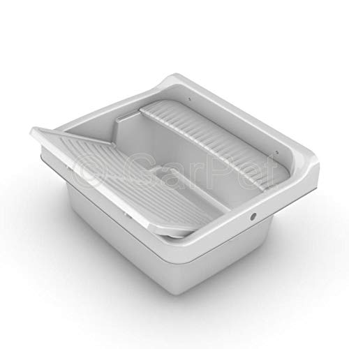 Waschbecken Set Ausgussbecken Kunststoff Werkstatt Keller Garten Waschtisch – Bild 3