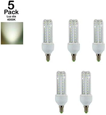 TECNOLUXEURO Lamp Led Bulb 3U Tube E14 9W 4200K (Pack5) - Image 5