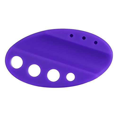 Tattoo Ink Pigment Cup Holder, Silicone Microblading Pen Rack, Ink Holder for Rotary Pens Pigment Cups, Tattoo Ink Pot Holder, Tattoo Supply(Violet)