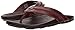 OLUKAI Mea Ola Men's Beach Sandals, Premium Leather Flip-Flop Slides, Compression Molded Footbed & Comfort Fit, Laser-Etched Design