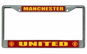 Manchester United Chrome License Plate Frame