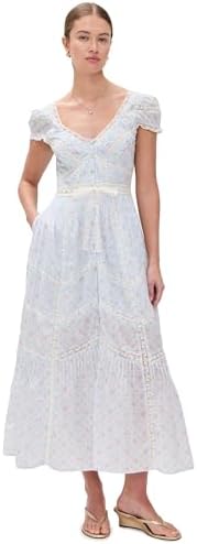 LOVESHACKFANCY Women's Minka Dress, True White, 0 at Amazon Women's  Clothing store