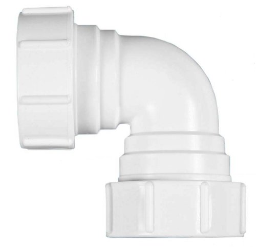 Polypipe PS15 Compression Waste 32mm 90° Knuckle Bend White