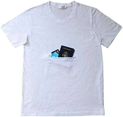 Clever Travel Companion V-Neck T-Shirt with Secret Pocket