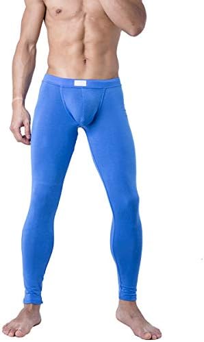 GOGOHOT Mens Thin Pouch Modal Long Underwear Long Johns