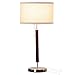 Brightech Carter Nightstand & Side Table Lamp - Contemporary Bedroom Lamp for Soft Bedside Light - Stainless Steel & Wood Finish primary