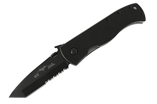 Emerson Knives CQC-7BW BTS Tanto Knife w/ Wave (3.3" Black Serr) CQC-7 CQC7