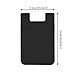 Credit Card/ID Card Holder - Can be attached to almost any Phone - Always carry your Essential Cards with your Phone - Silicone Material will keep its shape, cards will not fall out - 3M sticker