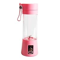 BBT-shop USB Electric Safety Juicer Cup, Fruit Juice Mixer, Travel Blend,Mini Portable Rechargeable Juicing Mixing Crush Ice Blender Mixer (Pink)