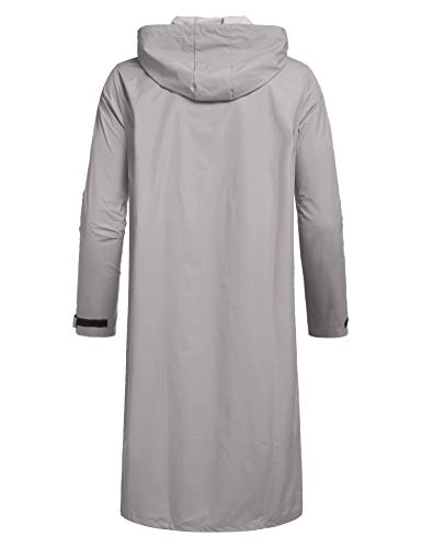 COOFANDY Herren Regenjacke mit Kapuze Wasserdicht Leicht Active Lang Regenmantel – Bild 5