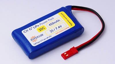 Hyperion G3 Cx 0450 Mah 2S 7.4V 25C/45C Lithium Polymer Battery