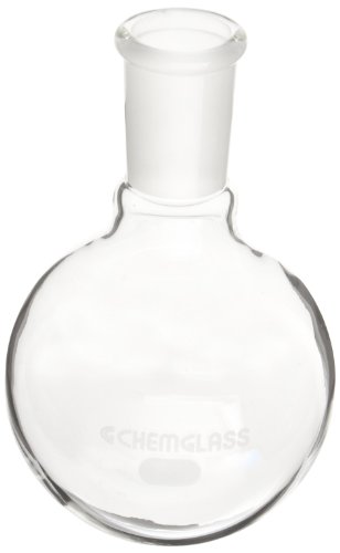 Chemglass CG-1506-17 Glass 250mL Heavy Wall Single Neck Round Bottom Flask, with 24/40 Standard Taper Outer Joint