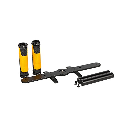 Ikan Dual Grip Gimbal Handle & Tray for DS1, MS1, & EC1 Gimbal Stabilizers, Black (Certified Refurbished) - Thumbnail 4