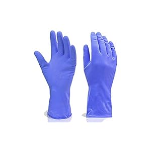 DeoDap Cleaning Gloves Reusable Rubber Hand Gloves, Stretchable Gloves for Washing Cleaning Kitchen Garden – Pack of 1…