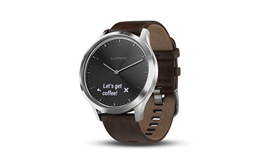 Garmin vívomove hr premium hybrid smartwatch - black/s…